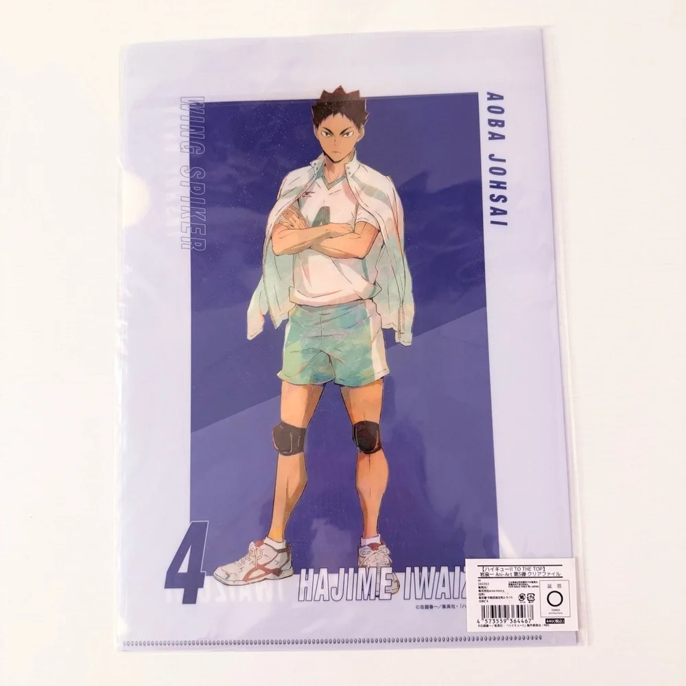 Anime official collectible haikyuu haikyu file folder iwaizumi